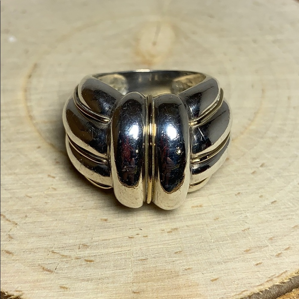 Thick Cable Dome Ring